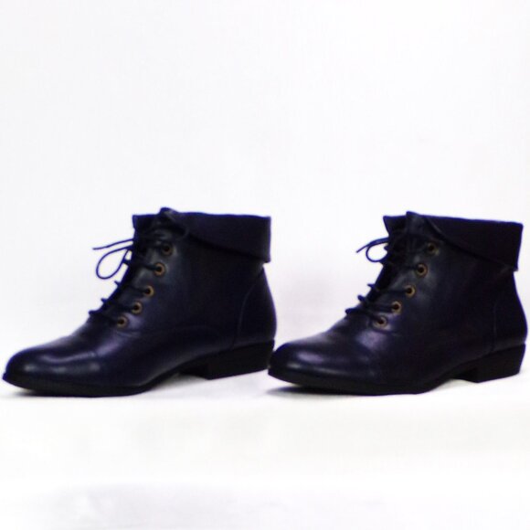 COMFORT VIEW 10M DARCY dark-blue low-heel ankle boots all synthetic materials - Picture 6 of 16